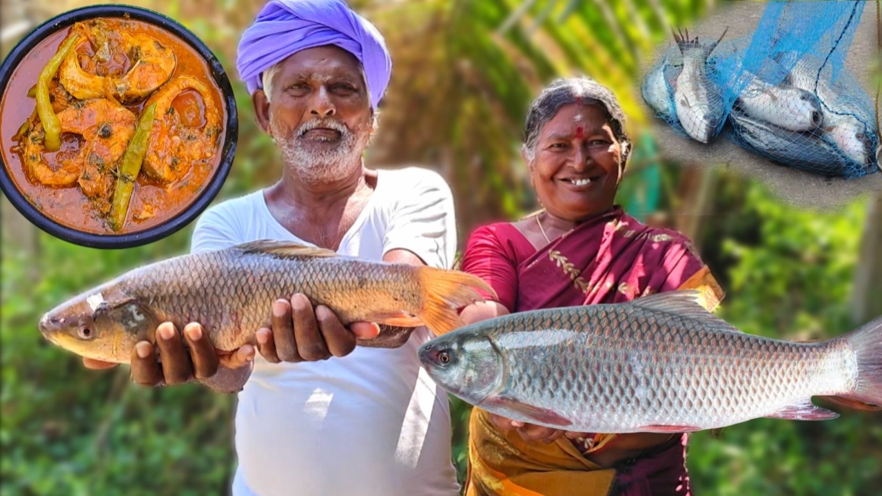 కృష్ణా నది చేపల పులుసు రుచి అదిరిపోయింది | Fish Pulusu Recipe | Cooking and Farming