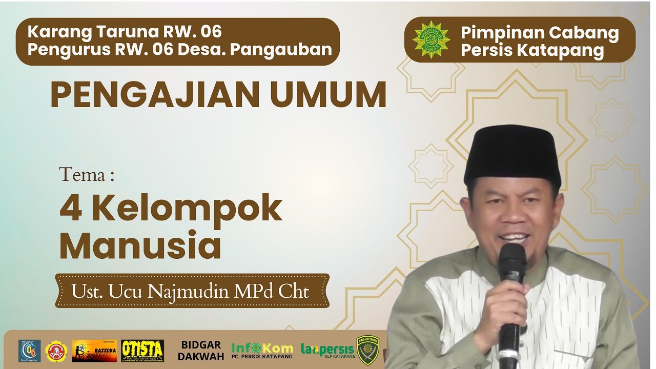 Ust Ucu Najmudin, M.Pd|| 4 Kelompok Manusia
