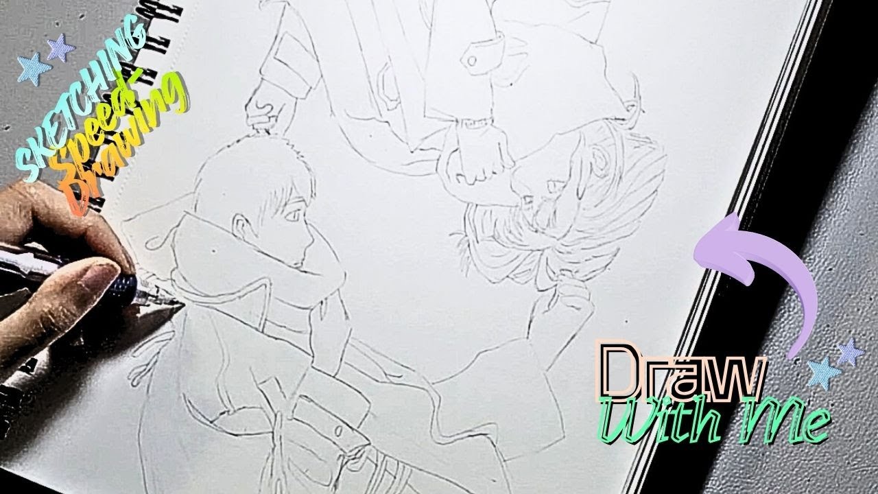 Draw with me / Pinterest Winter Inspired Drawing / Speed-Sketching