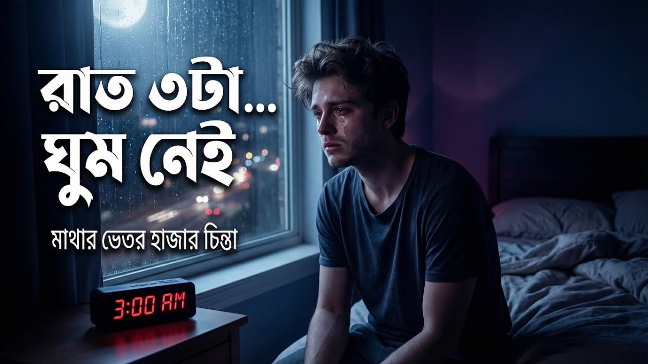 রাত ৩টা… ঘুম আসে না 💔 | Overthinking এর গল্প