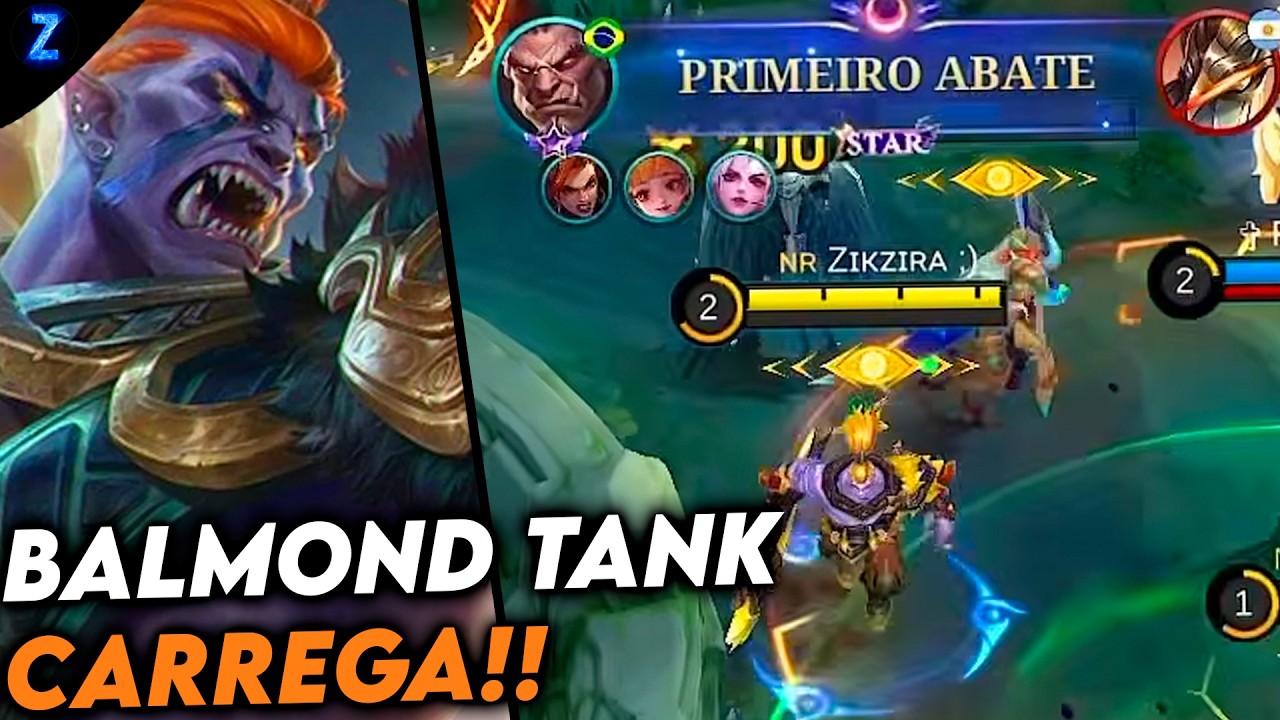 O BALMOND ASSASSINO TANK! - BALMOND GAMEPLAY | Mobile Legends