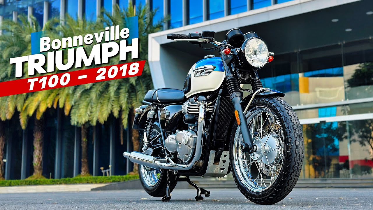 TRIUMPH Bonneville T100 2018 - Màu Xanh Tuyệt Đẹp