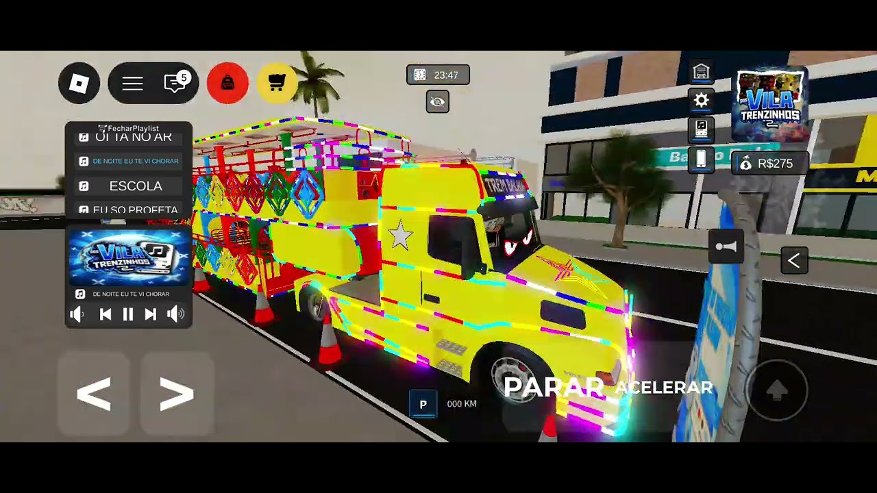 Eu dirigindo a carreta trem balada 