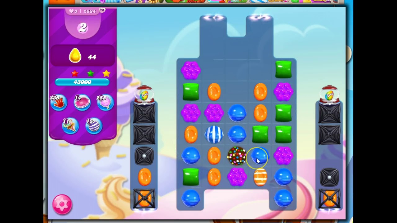 Candy Crush Level 2834 Talkthrough, 20 Moves 0 Boosters