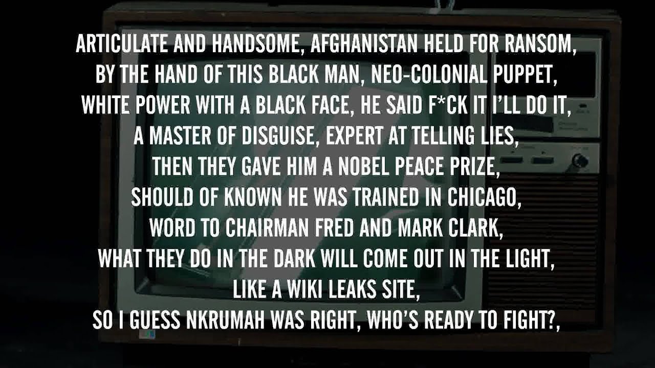 Lowkey - Obama Nation Part 2 ft. M1 (Dead Prez) & Black the Ripper (With Lyrics on Screen) ᴴᴰ