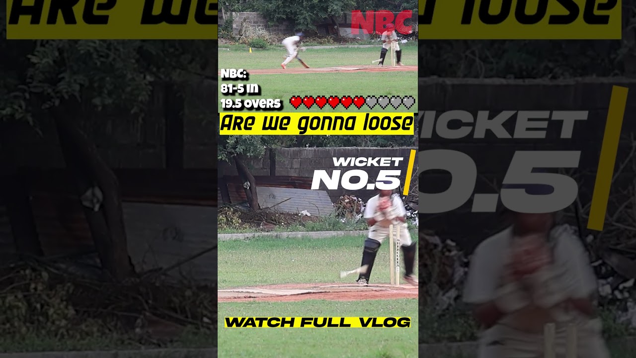 😔 What are you doing - Can we save the match? 😲| NBC Vlogs | Nothing But Cricket #crickettips