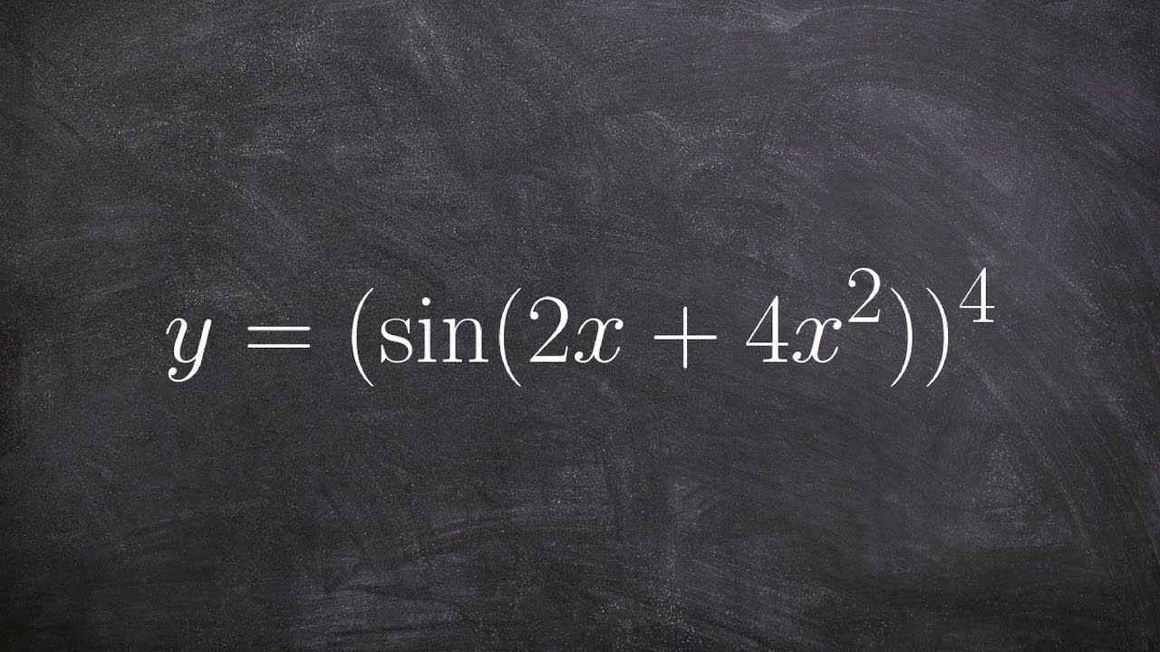 Using chain rule twice to take the derivative of an expression