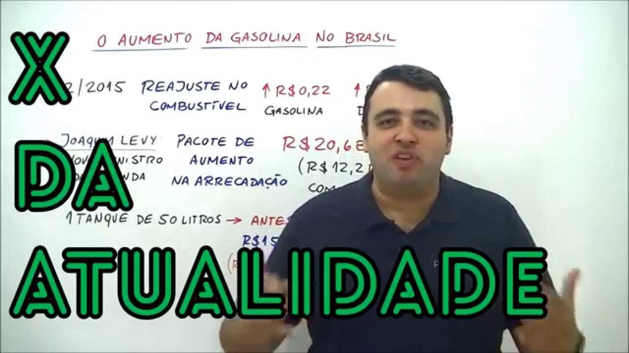 X da Atualidade   O Aumento da Gasolina no Brasil