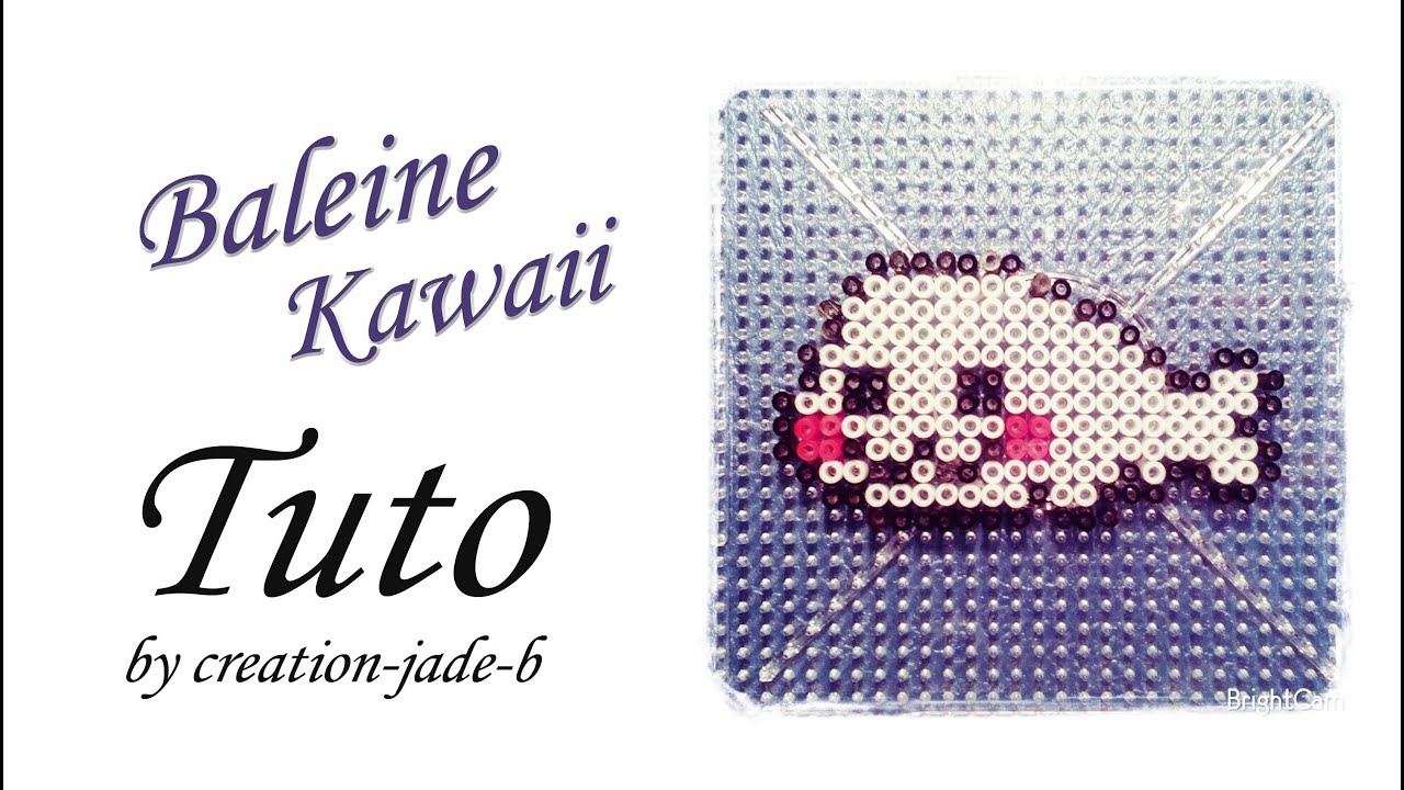 Tuto Perles à repasser (Hama) - Baleine Kawaii !