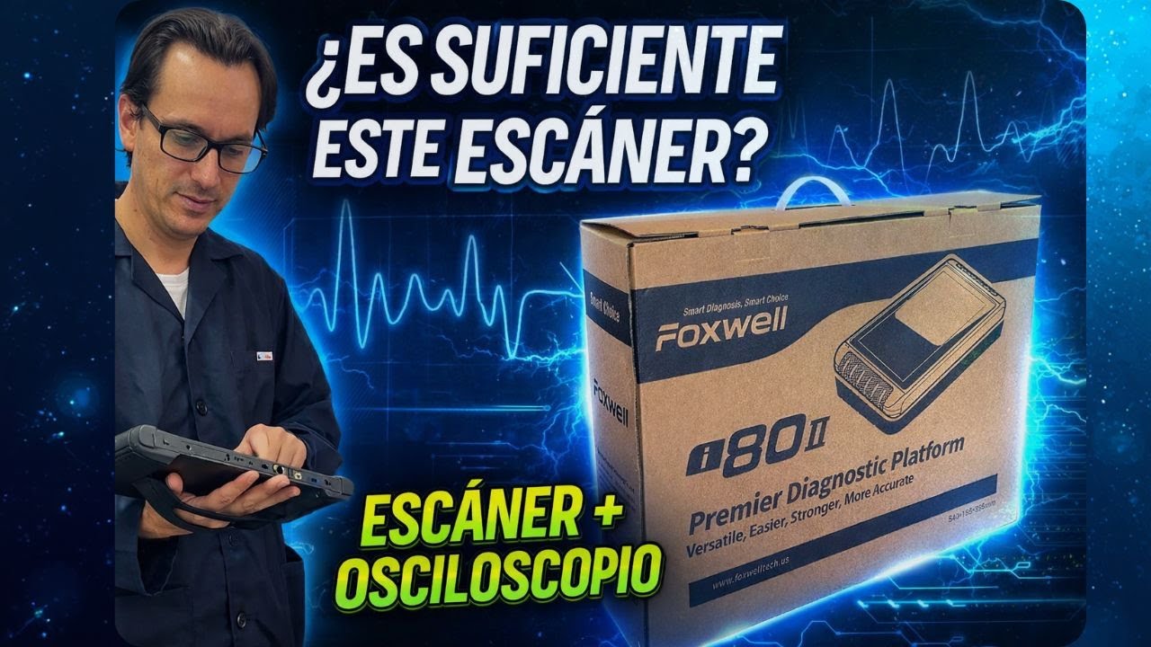 Probando el Foxwell I80II con Osciloscopio 🔥 ¿Hasta dónde llega este escáner en diagnóstico real?