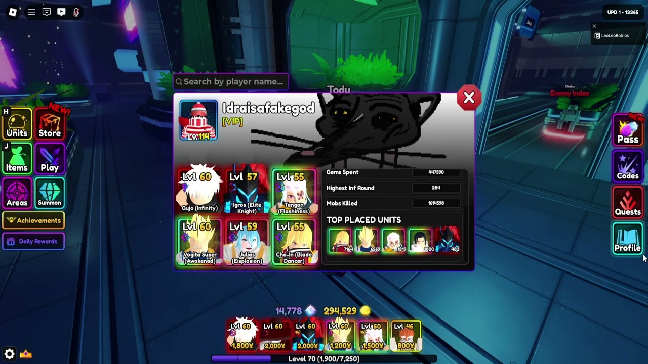 Anime Vanguards Infinite Leaderboard Cheaters/Bug Abusers