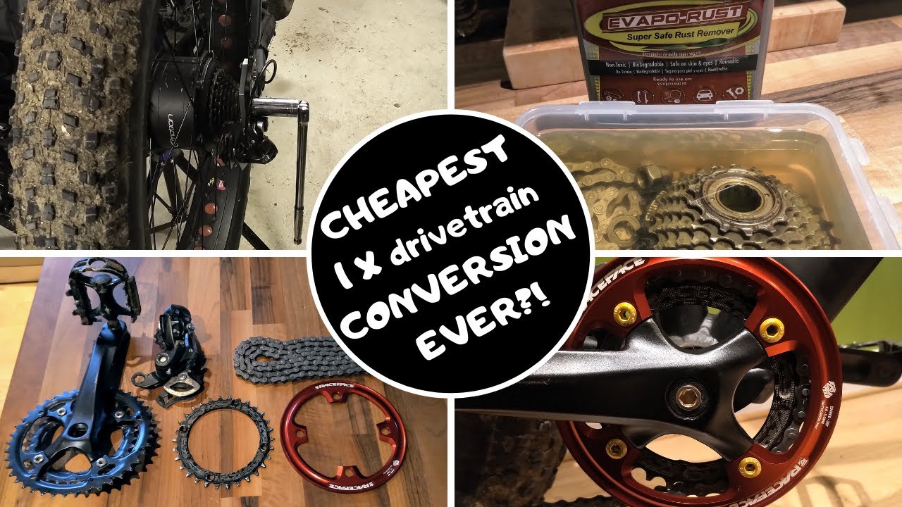 Cheapest 1 x drivetrain conversion ever! (Step by step guide, 1 x 7 drivetrain)