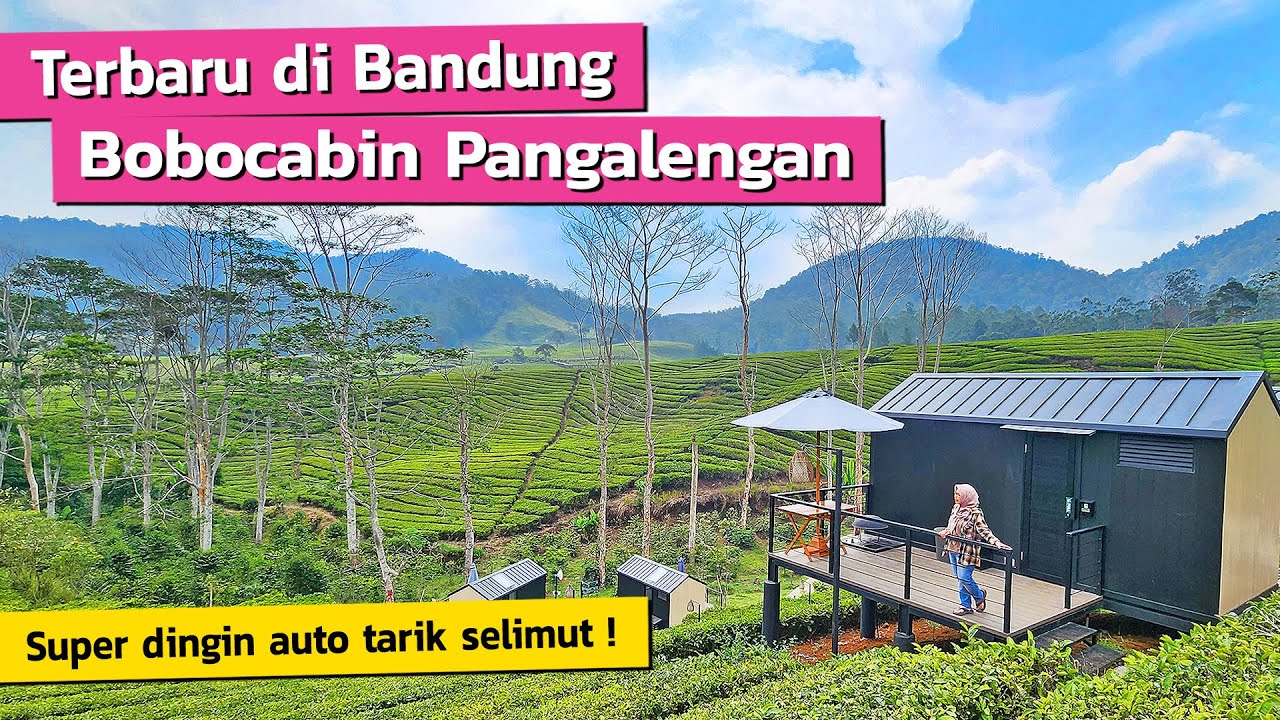 STAYCATION MANTAP DI TENGAH KEBUN TEH BANDUNG SELATAN ‼️ BOBOCABIN PANGALENGAN BANDUNG