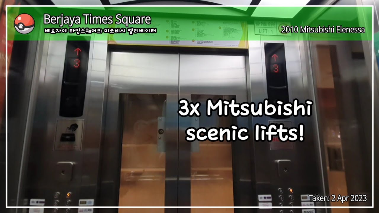 Mitsubishi scenic lifts at Berjaya Times Square (East)