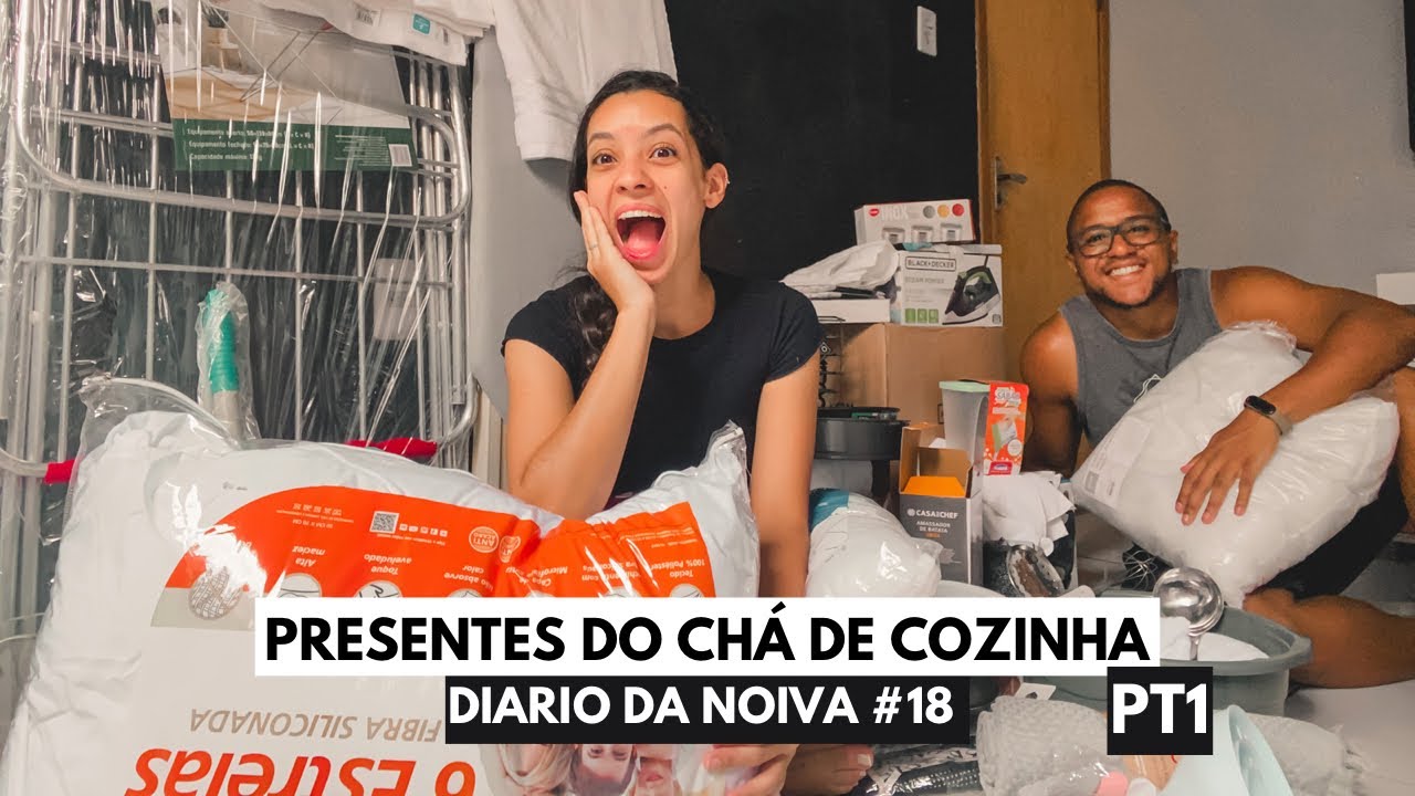 ABRINDO OS PRESENTES DO CHÁ DE COZINHA *enxoval de casamento* pt1 - DIÁRIO DA NOIVA ep18