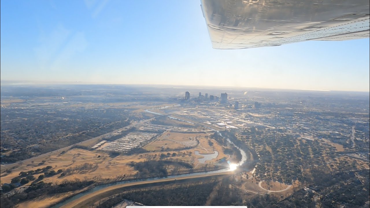 Flying to Meacham (Side View)