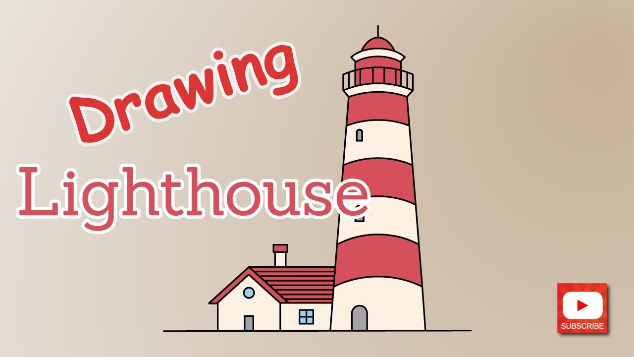 How to Draw a Lighthouse | Easy Step-by-Step Drawing Tutorial for Beginners