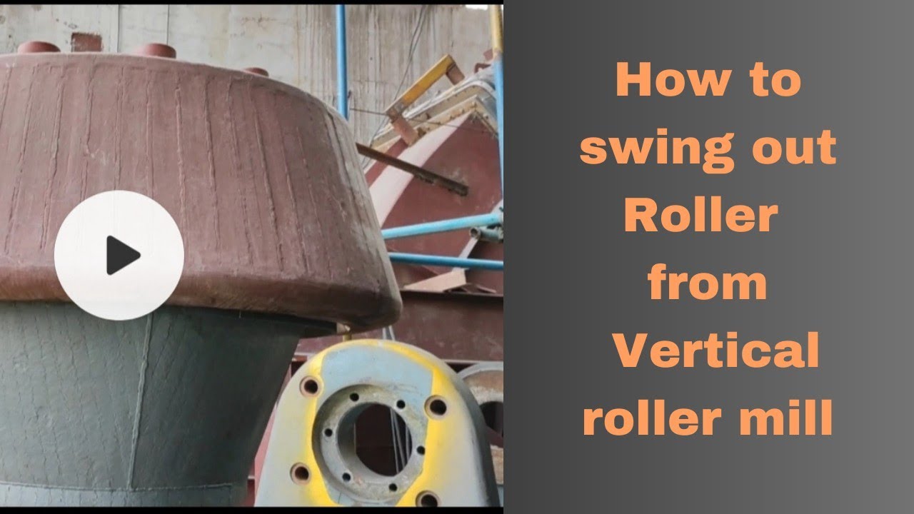 How to swing out Roller from a vertical roller mill.#vrm #roller #swing #Vertical roller mill