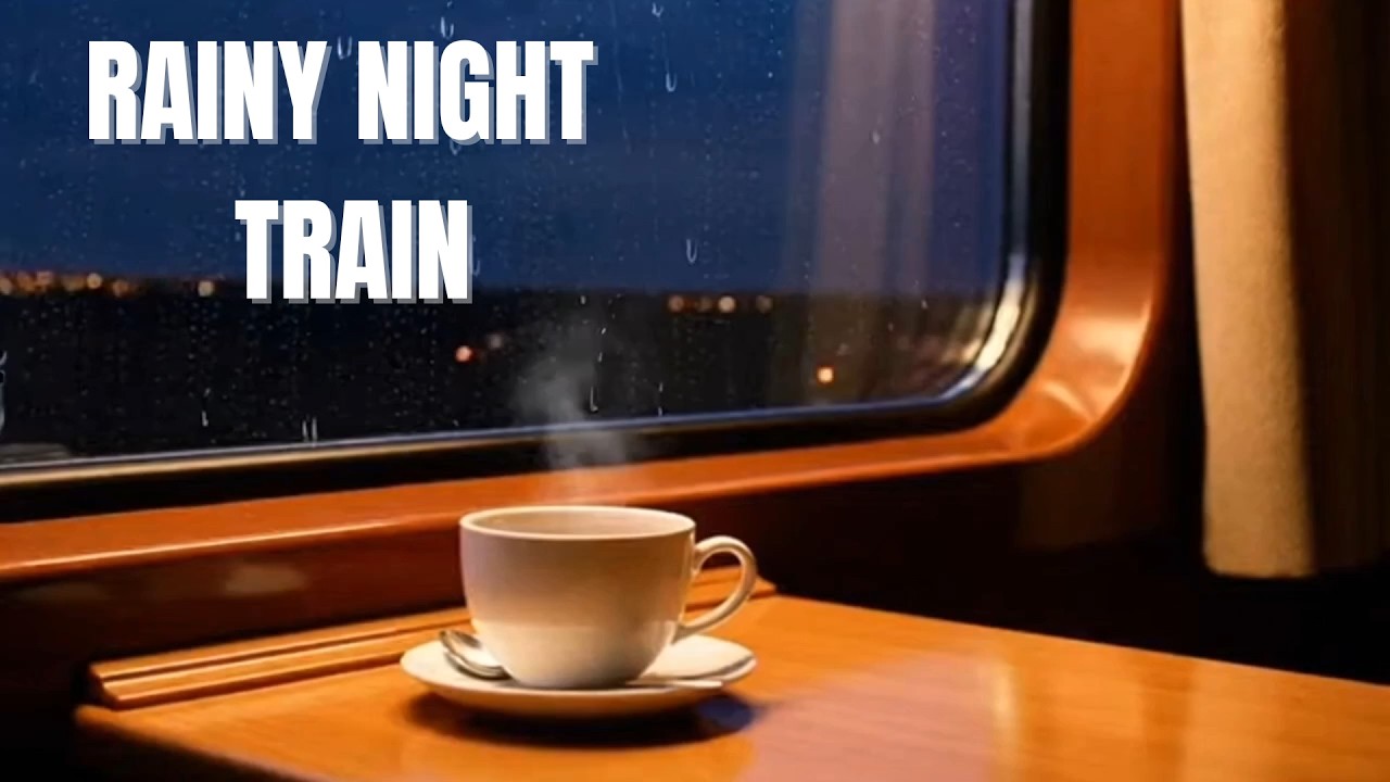 Rainy Night Train Cabin 🌧 Cozy Window Ambience | 3 Hours Train Sounds for Sleep, Study & Relax