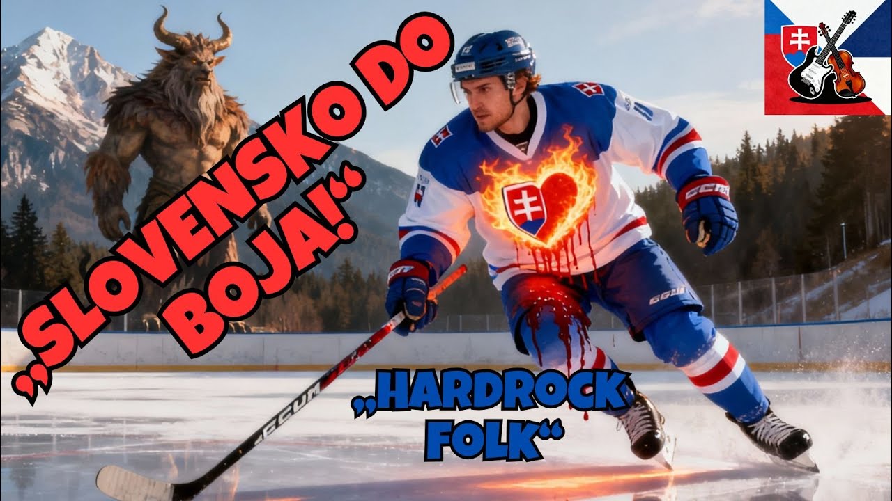 Hokejová hymna Slovensko – FolkRock HardRock | CzechoSlovak AI FolkRock