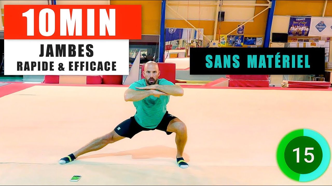 ENTRAÎNEMENT JAMBES SANS MATÉRIEL ! 10min rapide & efficace