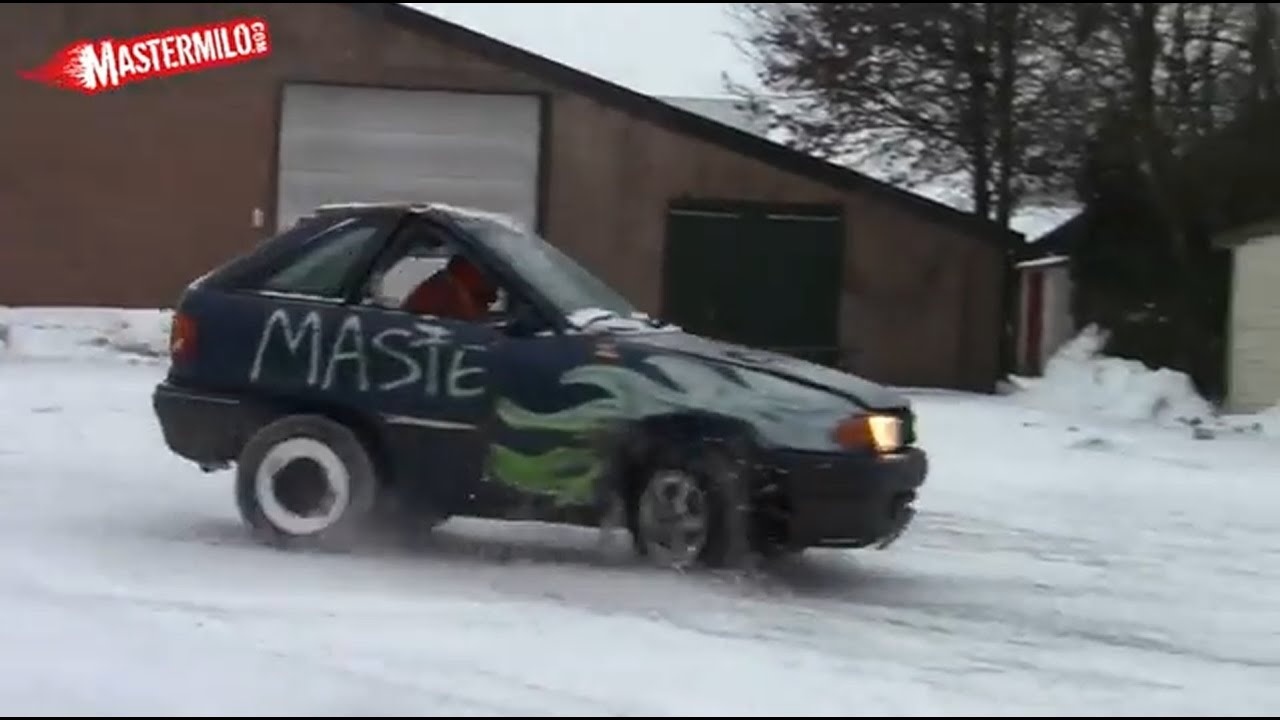 Opel Asterix snow donuts