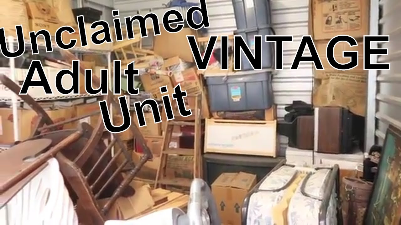 We bought A Unclaimed 1980's VINTAGE Adult Storage Unit