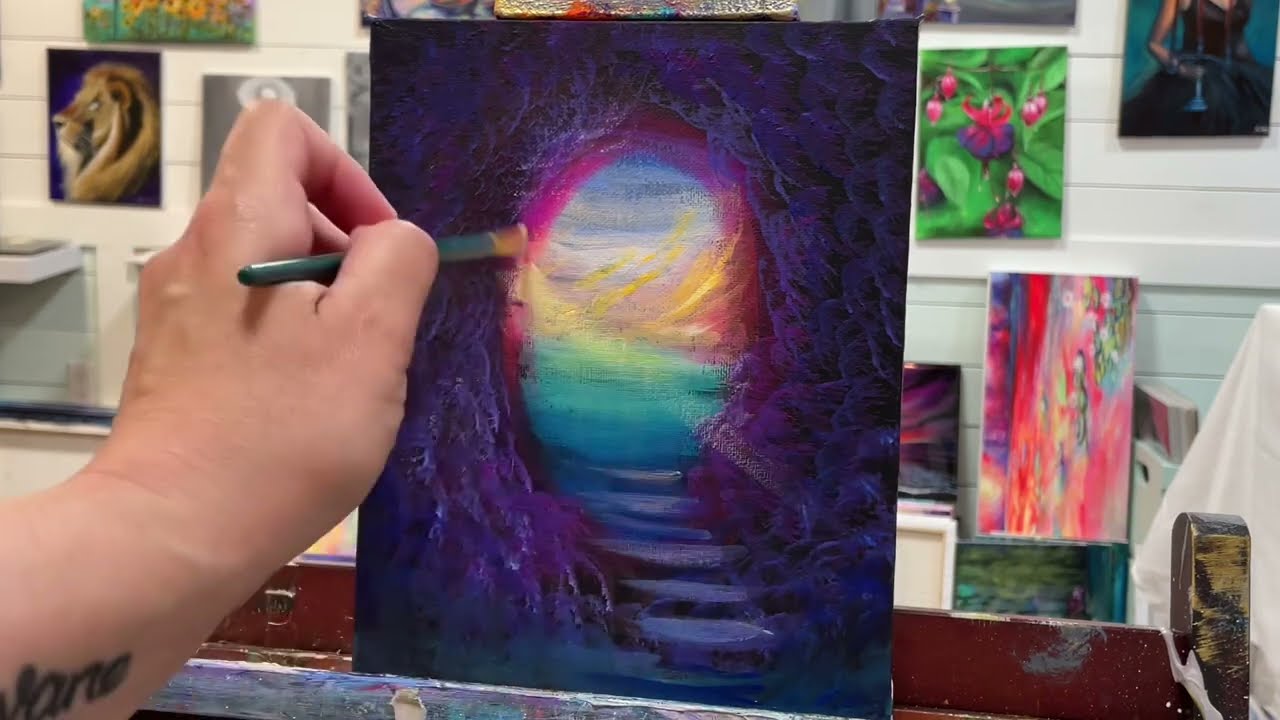 Acrylic Painting Tutorial, Full Length in Real Time! &ldquo;Dreaming In Colour&rdquo;