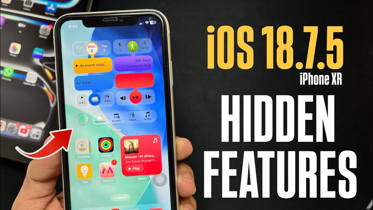 iOS 18.7.5 New Amazing Hidden Features in iPhone XR