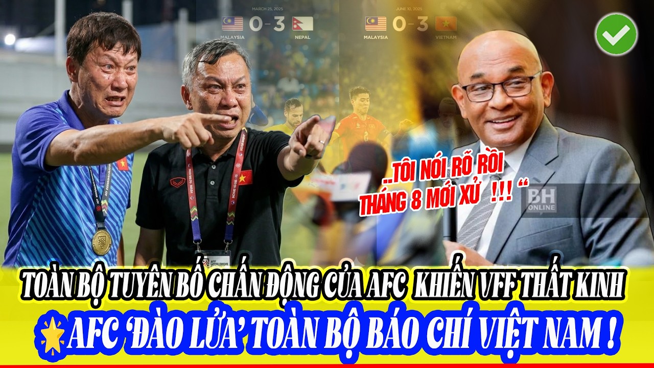 😱 AFC ĐÃ LỘ BỘ MẶT GỠ TỘI FAM – CẢ CHÂU Á PHẪN NỘ, VFF ĐỨNG TRƯỚC QUYẾT ĐỊNH KHÓ💣