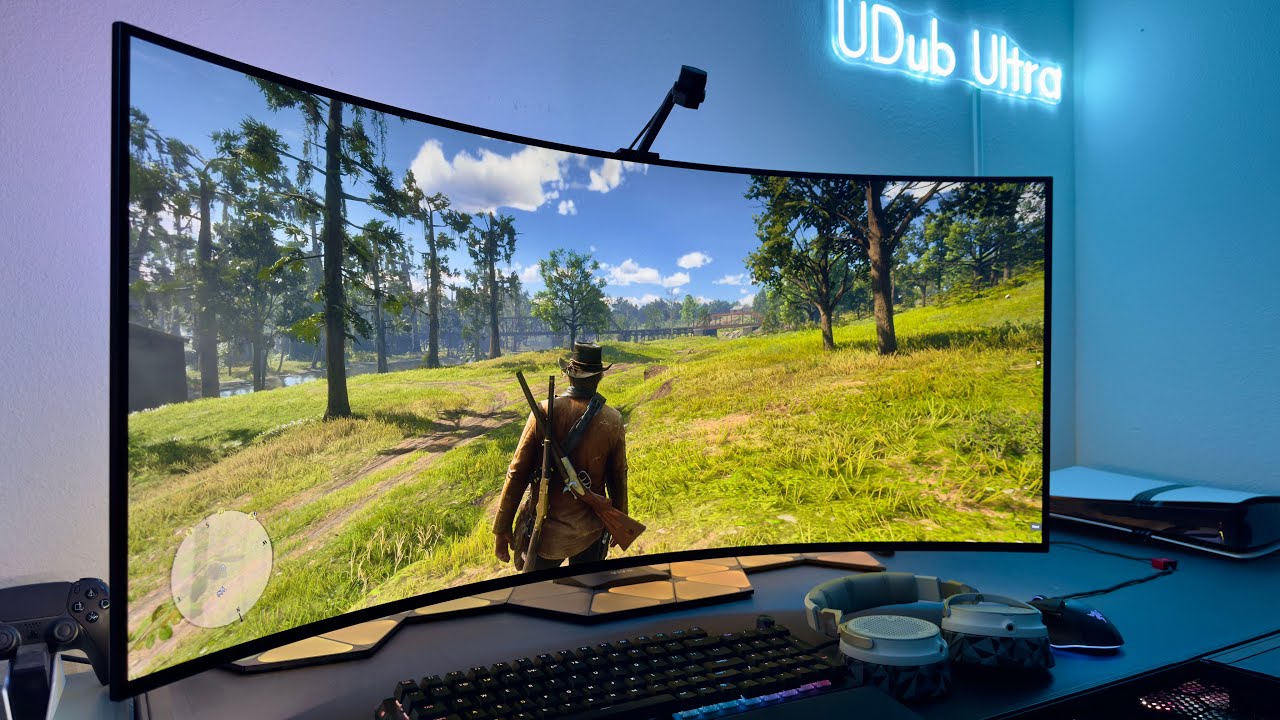 Red Dead Redemption 2 DLSS 4.5 HDR Gameplay on a LG 45