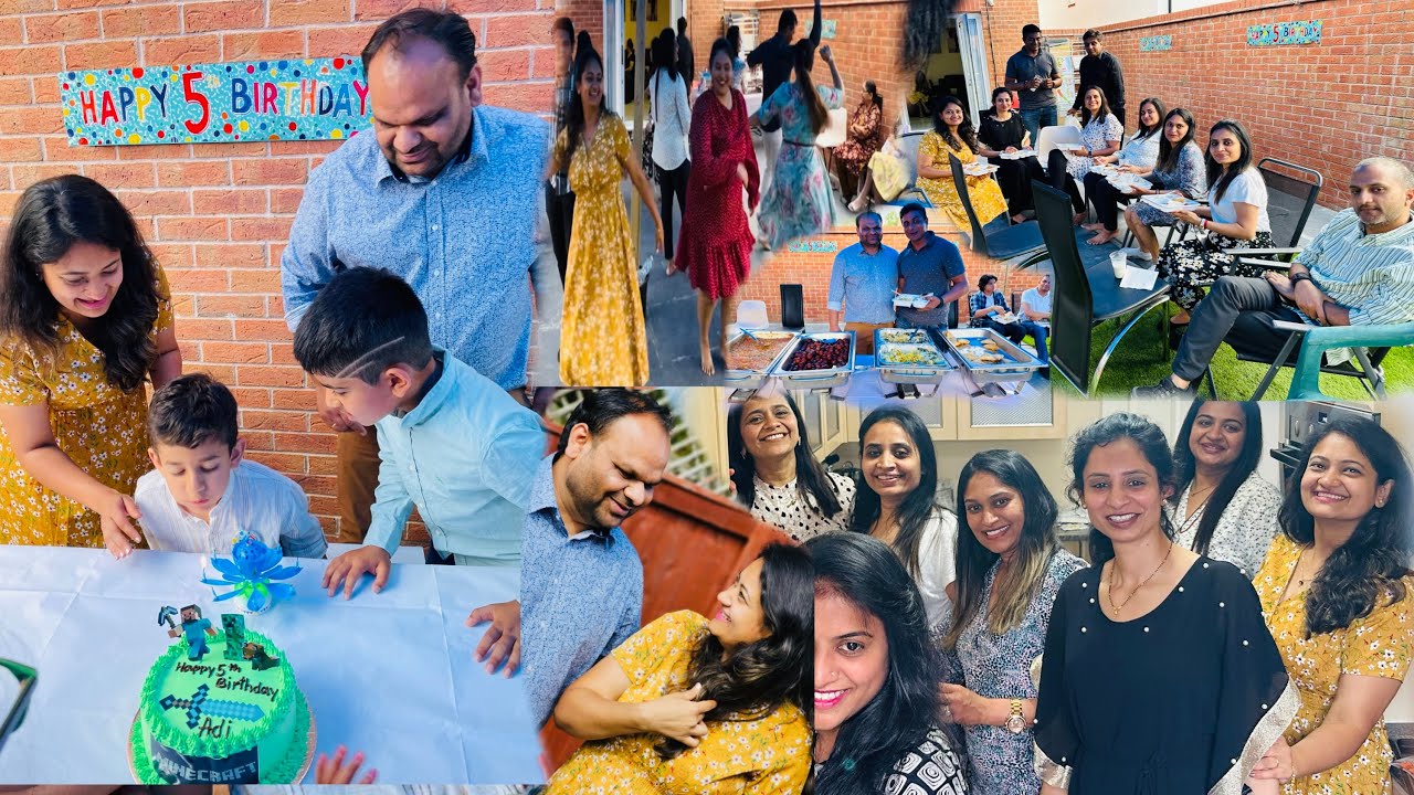 Finally aadi’s birthday celebration party starts with food , dance, games and garba and many more