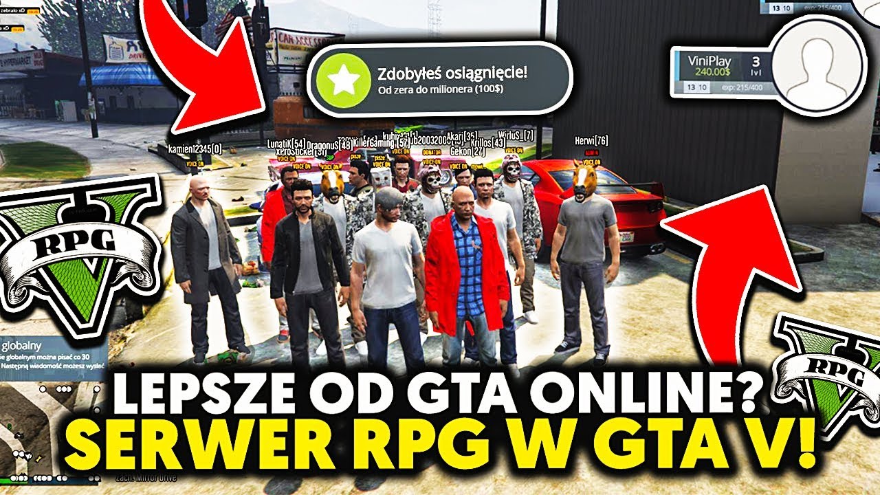 INNA WIZJA GTA ONLINE? TESTUJEMY SERWER RPG! | GTA V