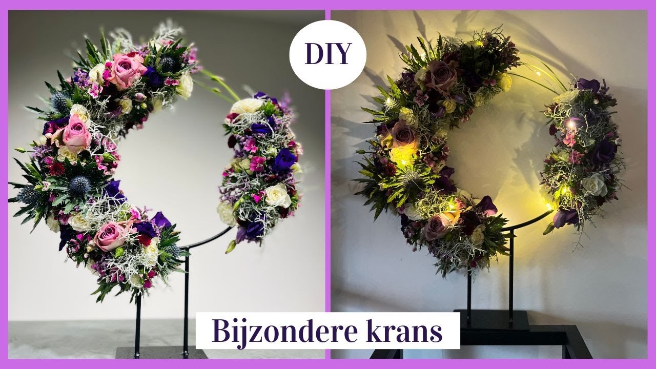 Luxe staande krans  | Cursus Bloemschikken #251  | Carlein Tukkers