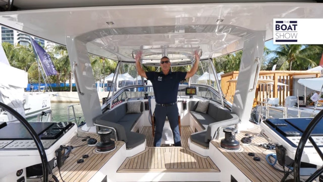 HYLAS H57 - Walk Through Sail Boat at Miami Boat Show 2022 - The Boat Show