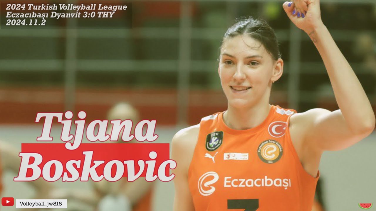 Tijana Boskovic │ Eczacıbaşı Dynavit vs Türk Hava Yolları │ 2024/25 Turkish Volleyball League