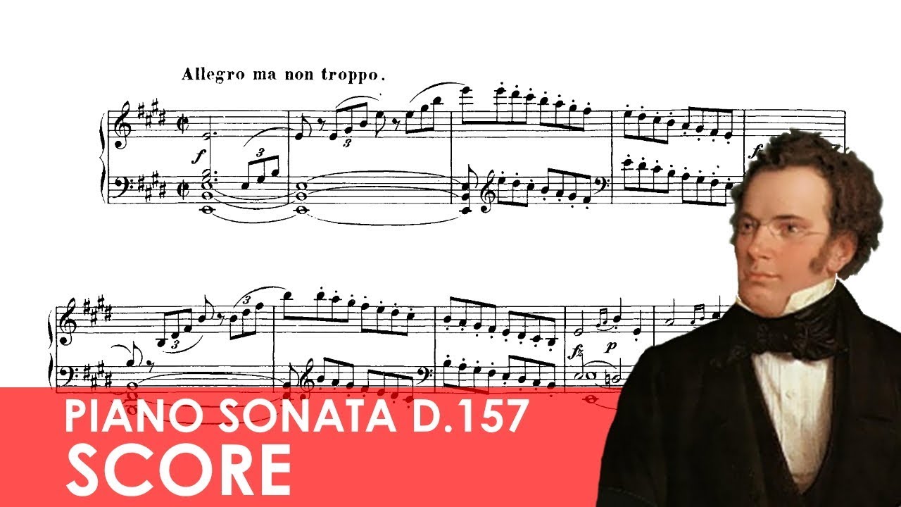 SCHUBERT Piano Sonata No. 1 in E major (D.157) Score