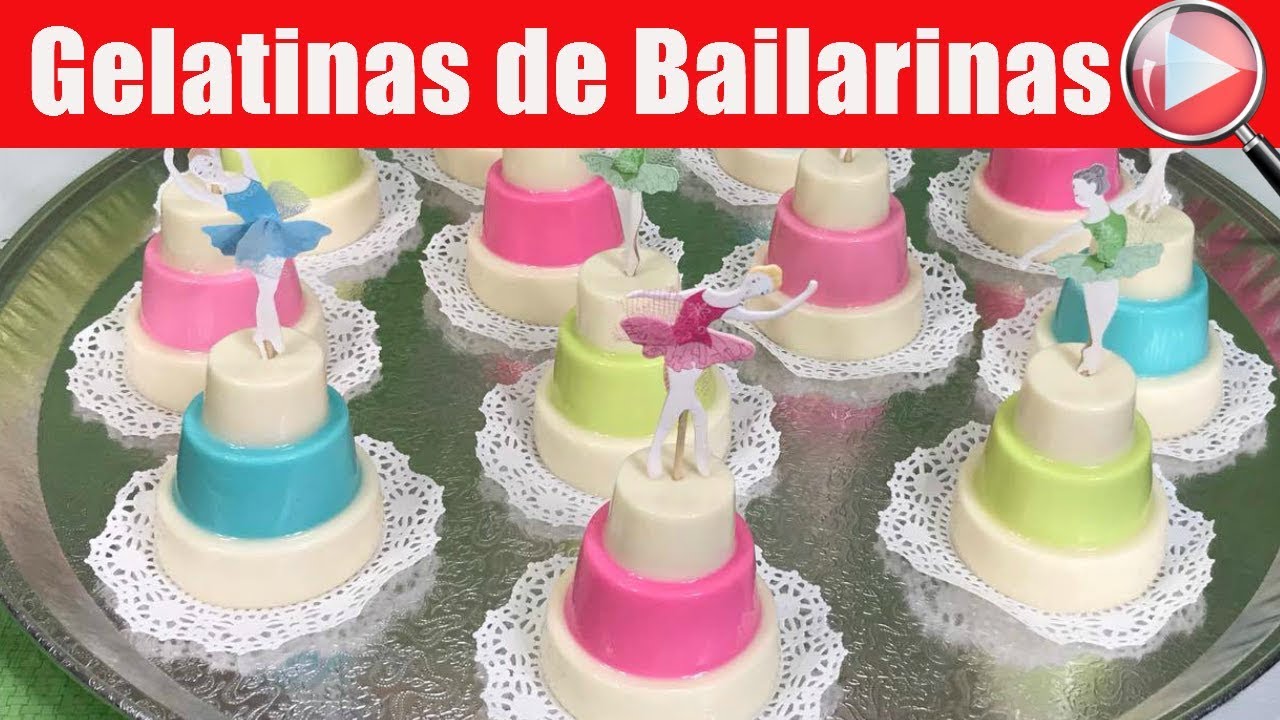 GELATINAS DE BAILARINAS INDIVIDUALES 💃 ¡DIVERTIDAS, FÁCILES Y PERFECTAS PARA FIESTAS I