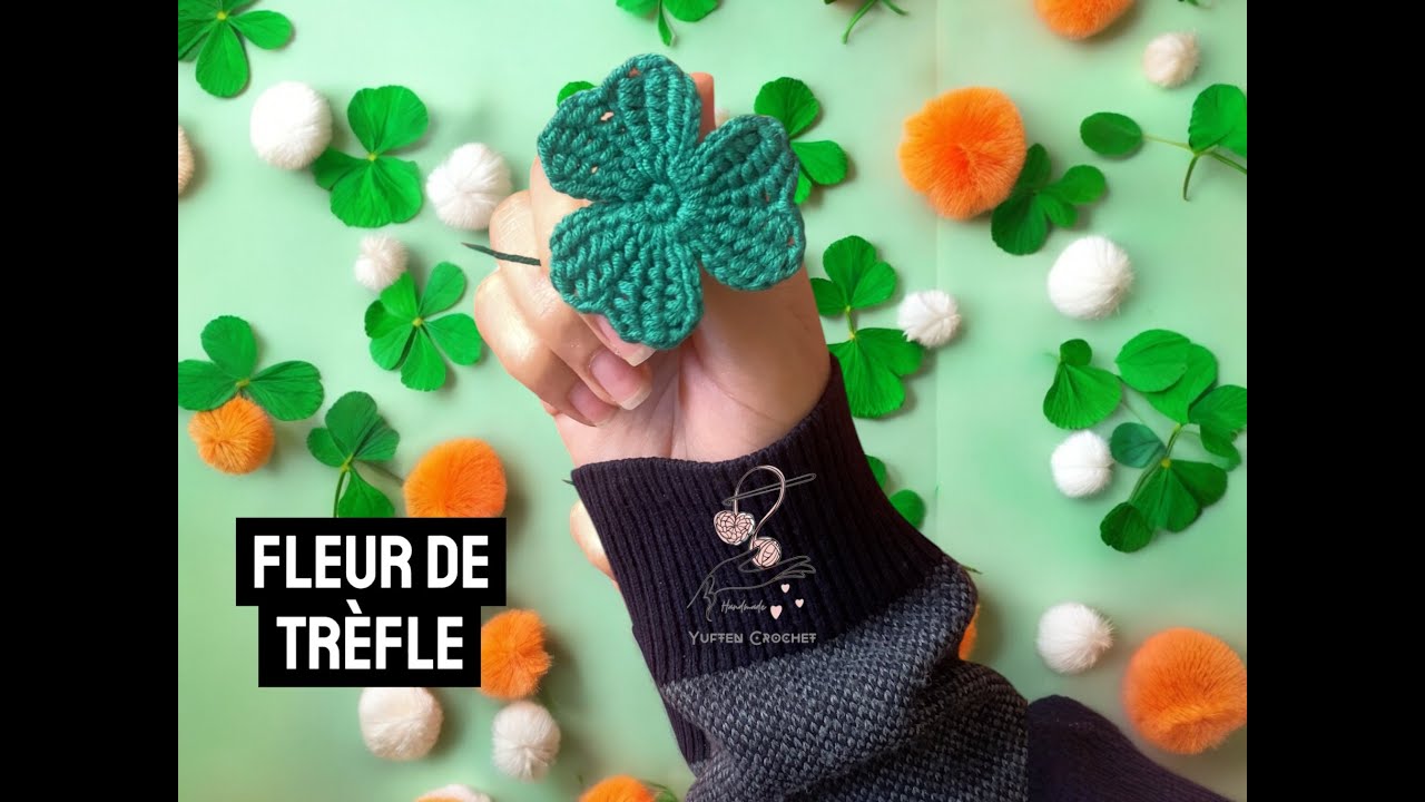 Fleur de trèfle - Yuften Crochet