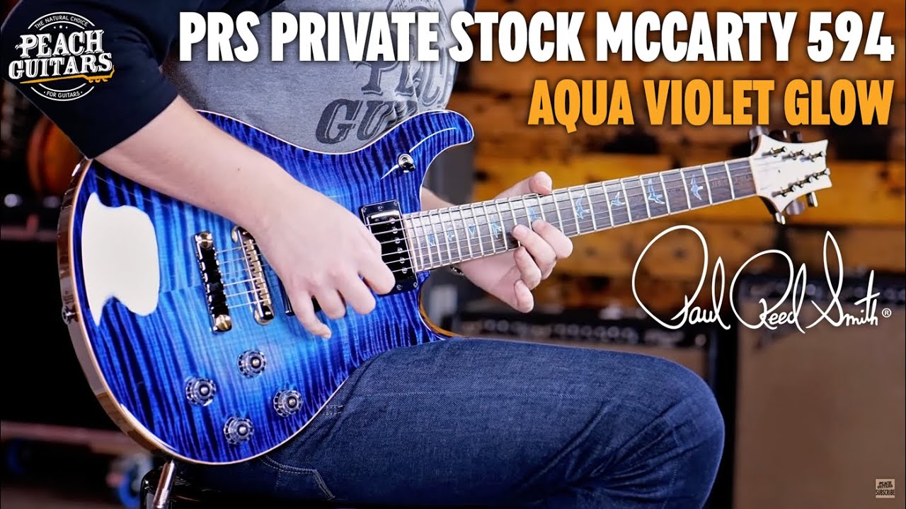 PRS Private Stock McCarty 594 Limited Ziricote Neck Aqua Violet Glow