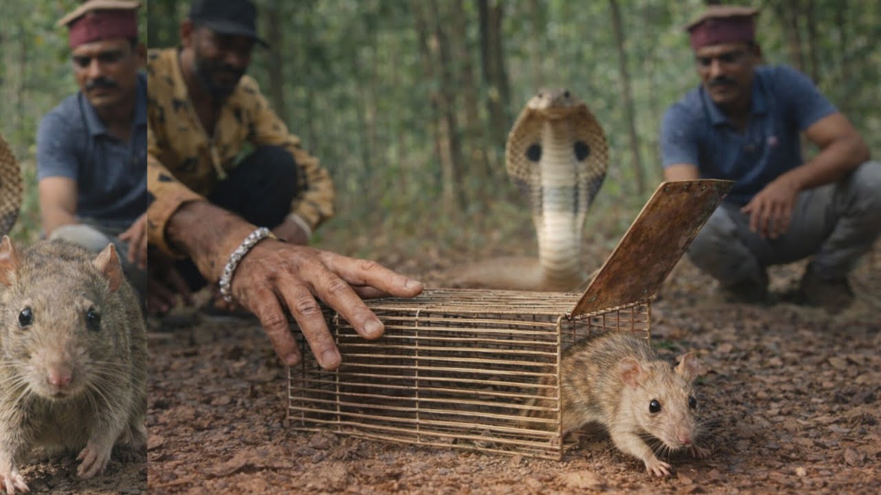 चूहा फंसा ट्रैप में. और कोबरा आ गया…😱 | Shocking Rescue Video” Chuha Trap Bana Cobra Ka Entry gate 