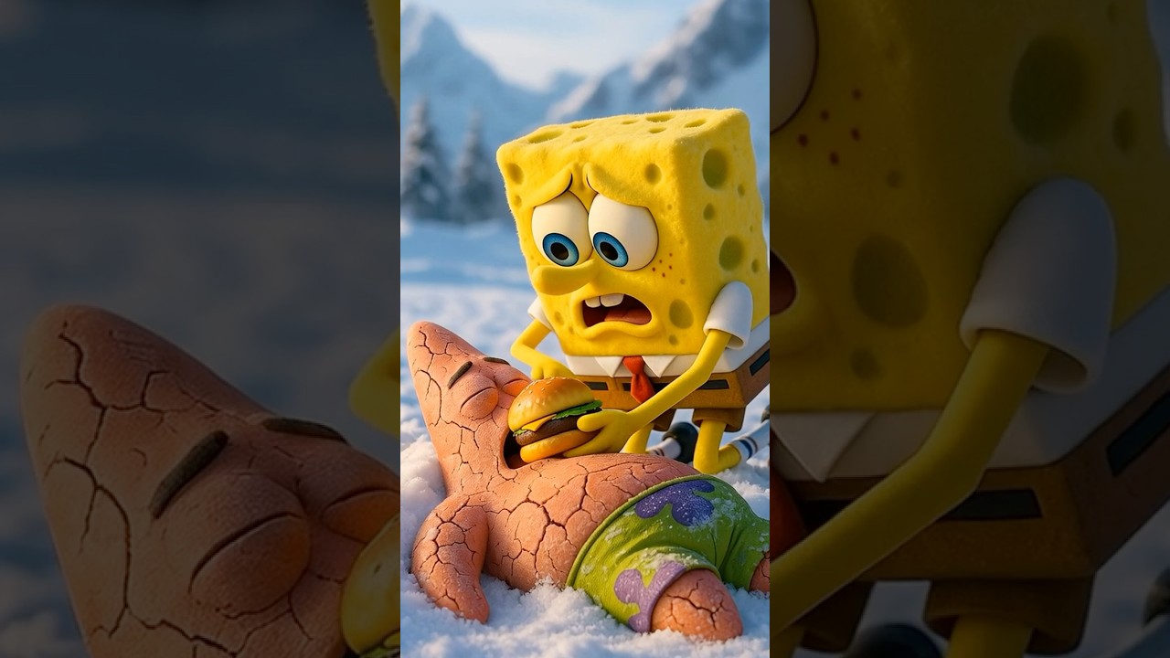 SpongeBob Fights a Skeleton to Save Patrick Star! #shorts #spongebob