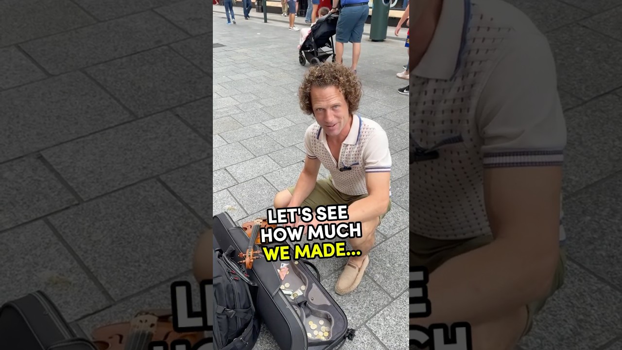 How Much Can You Make Busking in 30 Mins?  EP 1 #violin #busking #viral