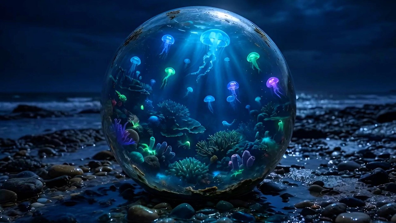 Magical Deep Sea Orb | Oceanic Abyss Ambiance & Soothing Sea Sounds for Deep Sleep | ASMR