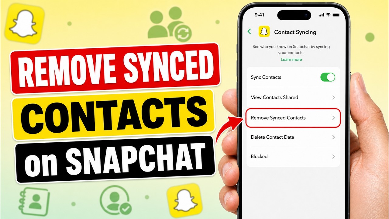 Как удалить синхронизированные контакты в Snapchat