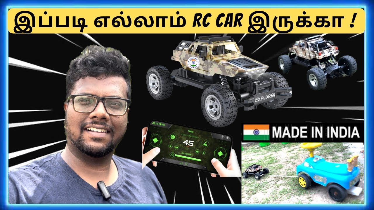 இப்படி எல்லாம் RC Car இருக்கா 😲 Mirana 4WD EXPLORER C-Type App Control unboxing and review tamil