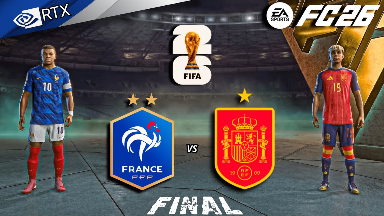 FC 26 - France vs Spain Ft. Mbappe, Yamal | FIFA World Cup Final Full Match | PC™ [4K60]
