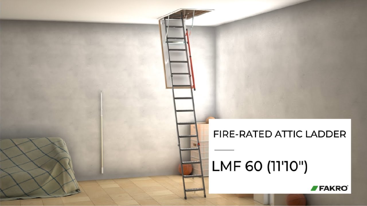 FAKRO LMF60 11'10'' Attic Ladder Installation Video
