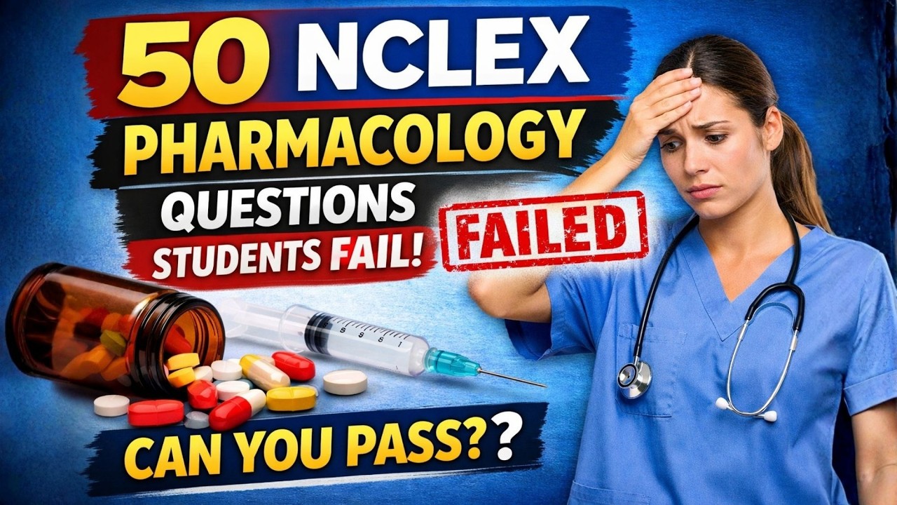 50 вопросов по фармакологии для экзамена NCLEX, по которым большинство студентов не сдают экзамен...