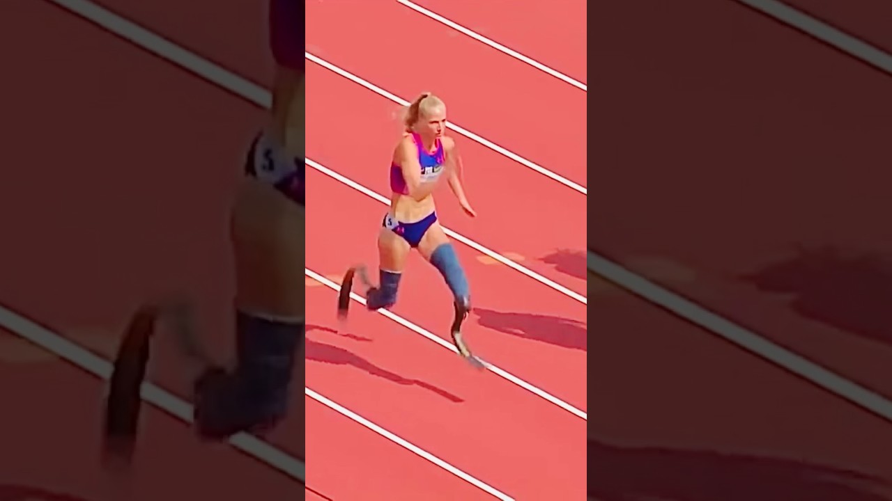 Disabled women’s 100m race 🫡😳🔥 